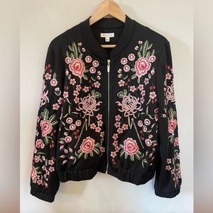 Embroidered Bomber Jacket
